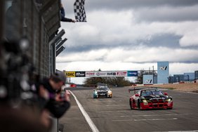 The #34 BMW M4 GT3 racing to victory in the second round of this year’s NLS