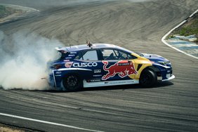 Red Bull GR COROLLA displaying superb drifting