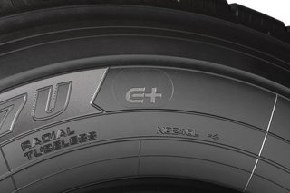 “E+” mark on the sidewall of a 507U tyre