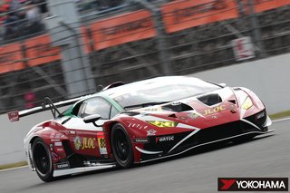 The JLOC Lamborghini GT 3, winner of the GT300 class