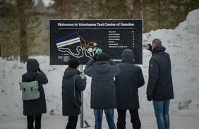 A svédországi YOKOHAMA tesztközpont résztvevői
