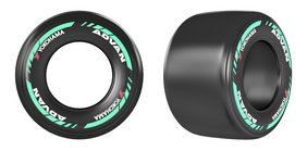 ADVAN racing tyre made from sustainable materials and used in dry conditions