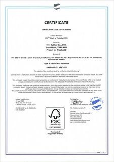 CoC certificate YTRC received from FSC®