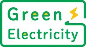 Logo für erneuerbare Energien, die von Chubu Electric Power Miraiz bezogen werden